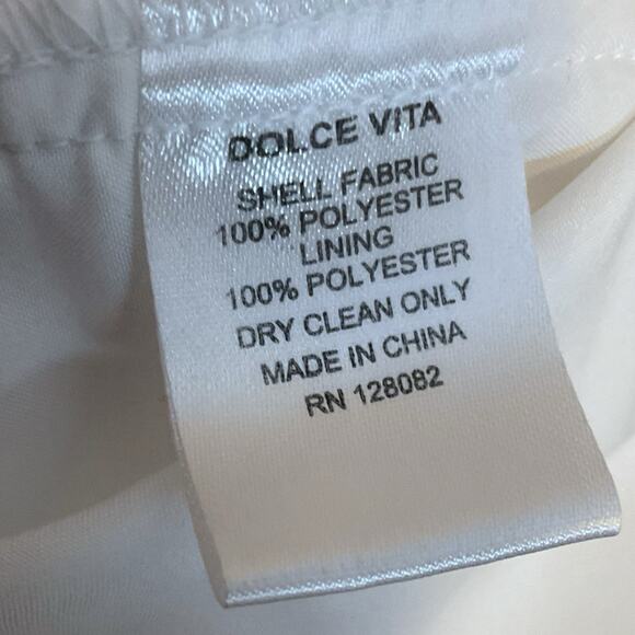 DOLCE VITA DRESS Women's Size XS White Lace Mini Lined Side Zip Wedding Shower - Picture 14 of 14